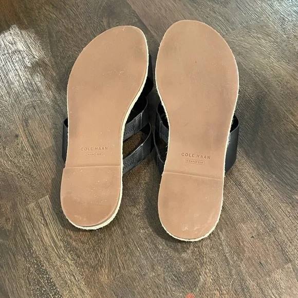 Cole Haan leather Florens Espadrille Slide Sandal - Picture 6 of 6